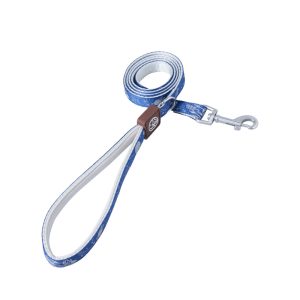 Blue Galaxy Pattern Space Themed Reflective Coating Nylon Dog Leash (Size Small, Length 48", Width 0.6")