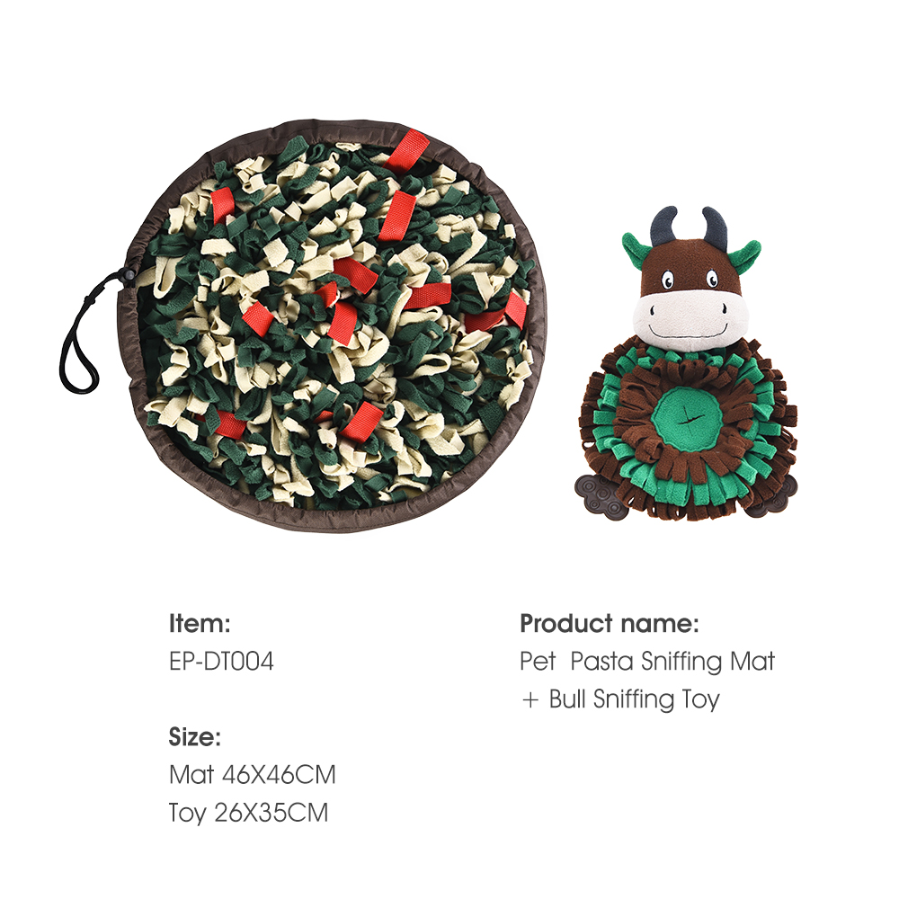 Pet Pasta Sniffing Mat & Bull Sniffing Toy