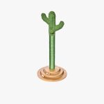 2-in-1 Cactus Cat Scratching Post with Ball Track Toy