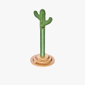 2 in 1 Cat Scratching Post with Ball Track Toy