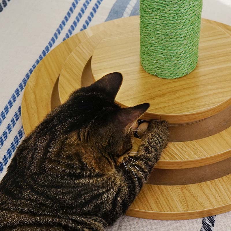 Cactus cat scratching post detail